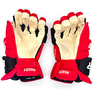 Bauer Supreme Mach - Used NHL Pro Stock Glove - Jordan Staal (Red/Black)